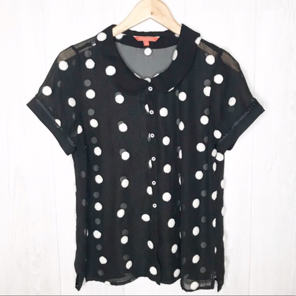 •SOLD• ModCloth Let's Do Lovely Button-Up Top - Picture 4 of 5